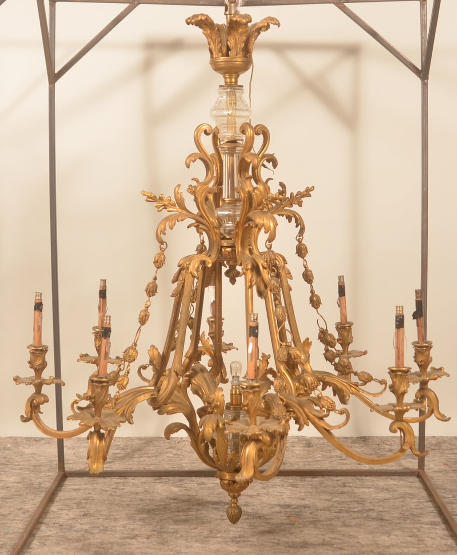 Large 8-Arm Hanging Chandelier (1 of 7)