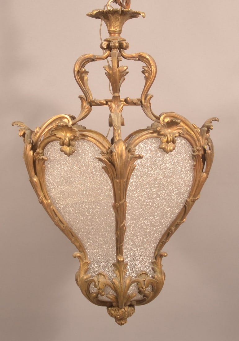 Gilded Hanging Chandelier (1 of 6)