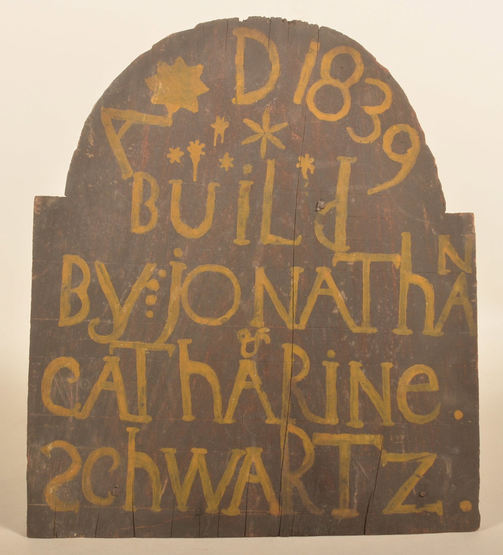 1839 Painted Schwartz Berks County Dateboard (1 of 5)