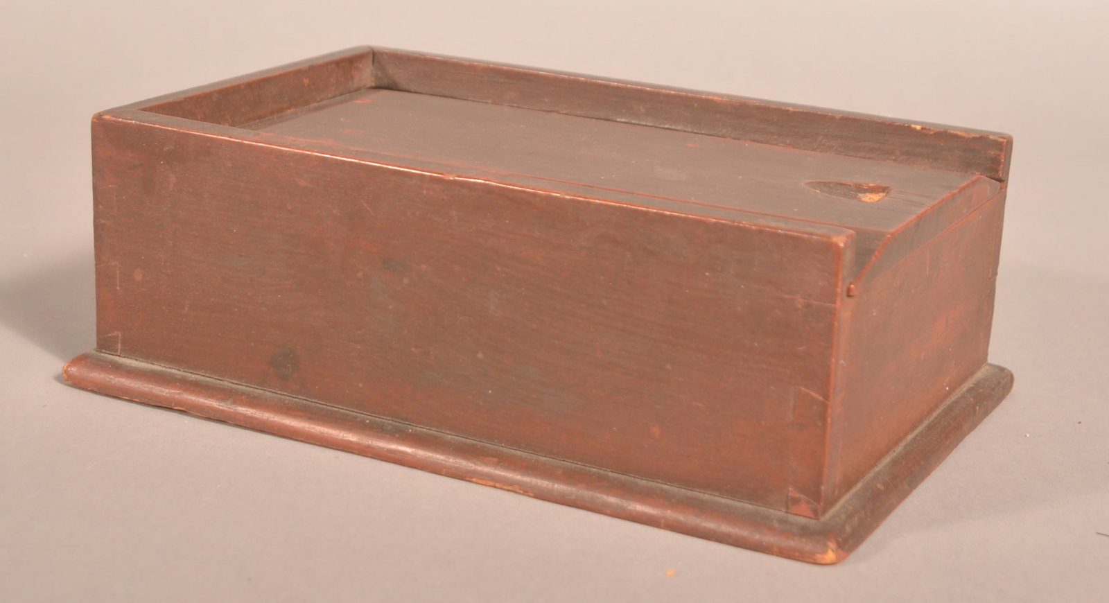 Dovetailed Red-Painted Pennsylvania Spice Box (1 of 7)