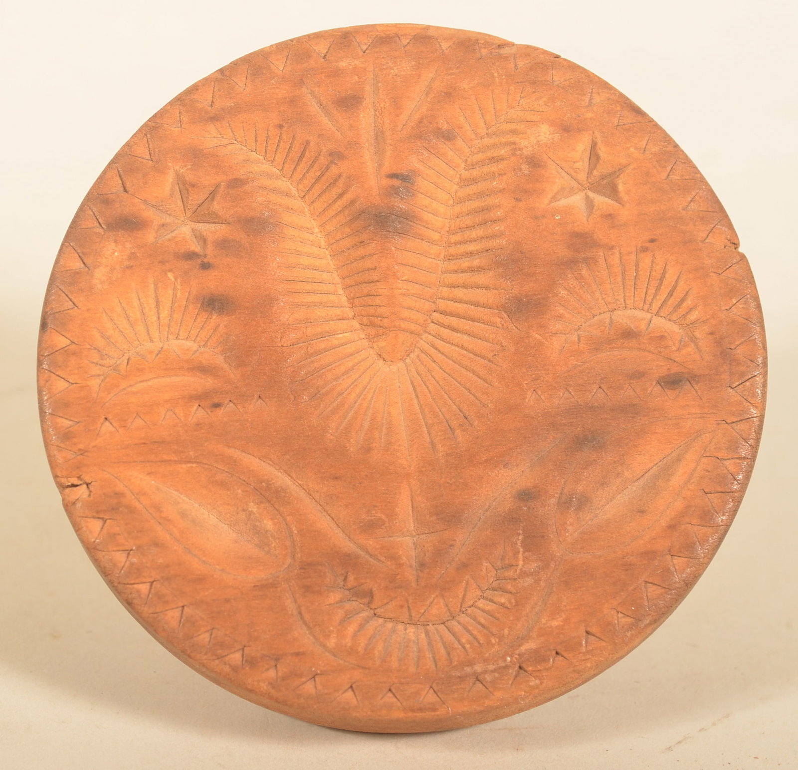 Large Pennsylvania Tulip Carved Butter Print (1 of 3)