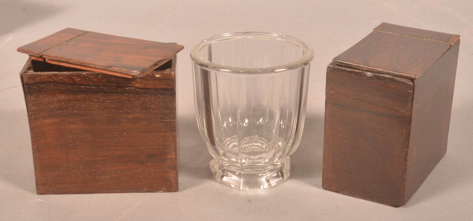 Early 19th C. Burl Walnut Tea Caddy - 7