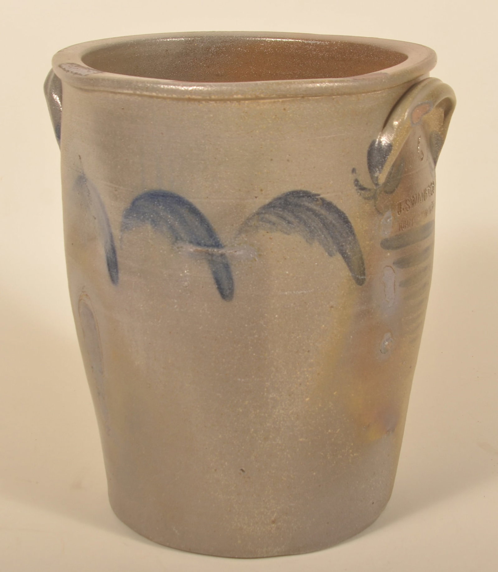 6-Gallon Swank Freehand-Decorated Johnstown Crock (1 of 7)