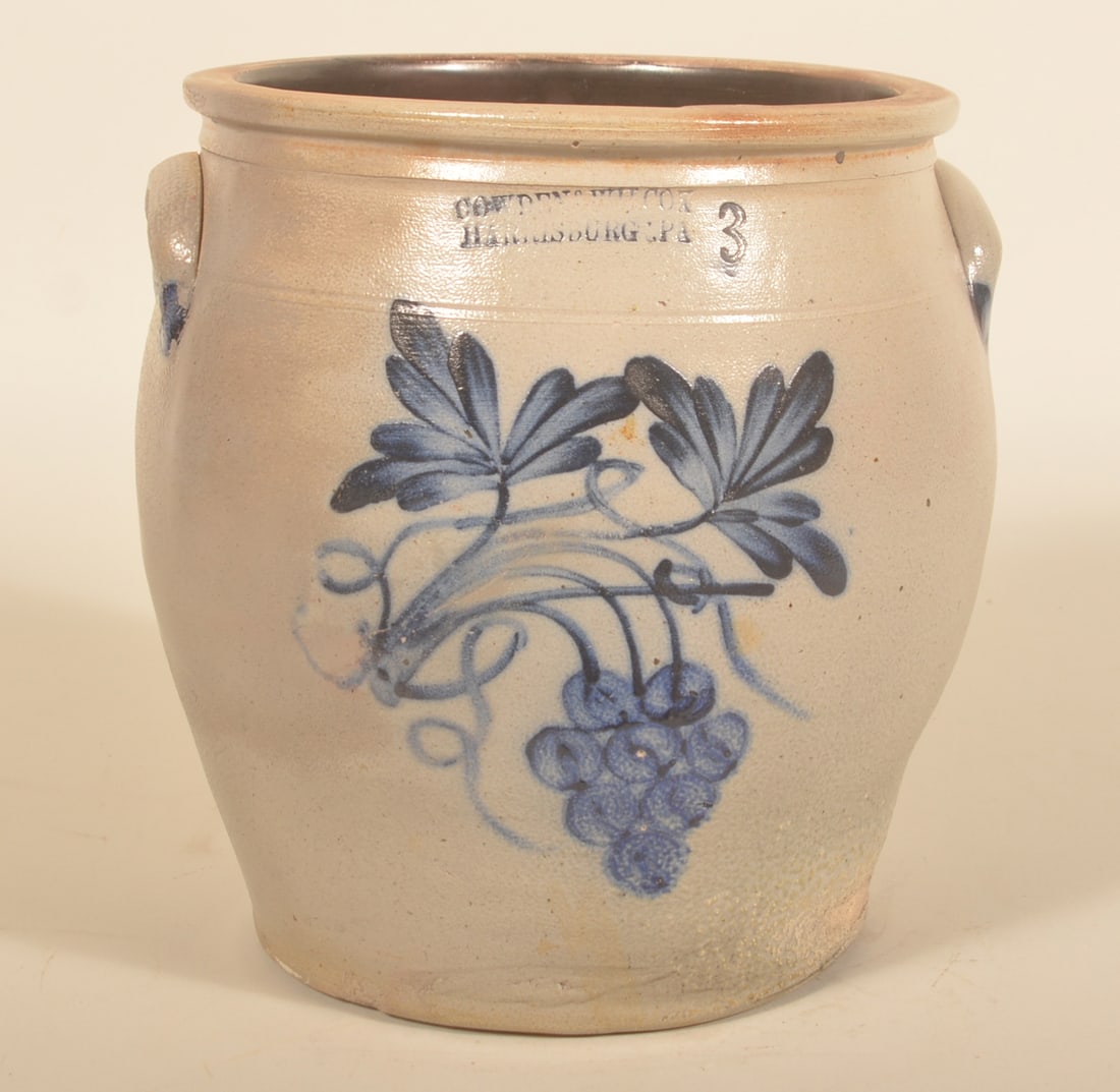 3-Gallon Cowden & Wilcox Cobalt Grapes & Flowers (1 of 6)