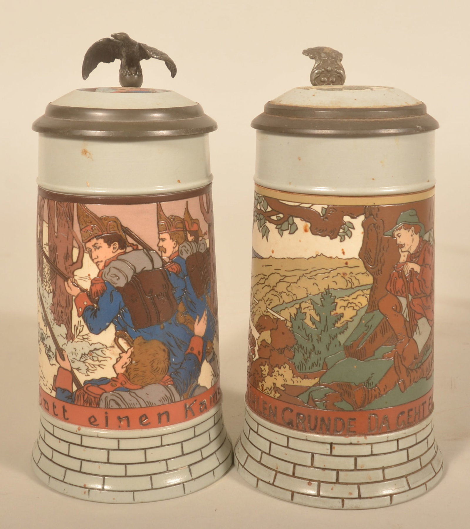2 Mettlach German Beer Steins (1 of 7)