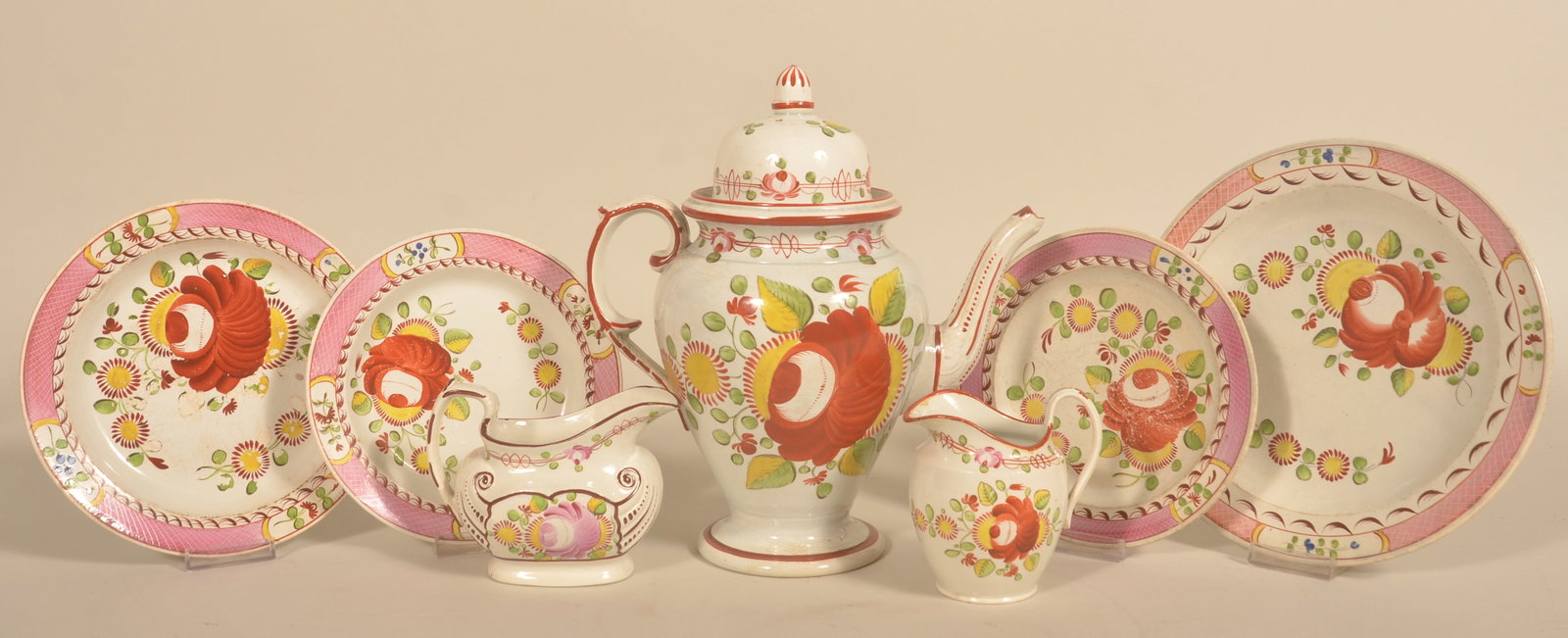 King's Rose 19th C. Softpaste China (1 of 5)