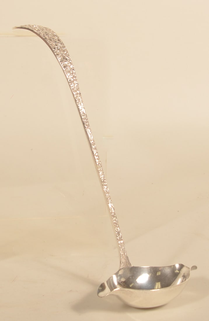 Stieff Rose Pattern Sterling Silver Ladle: Excellent example of Stieff's work. 14 1/4"L