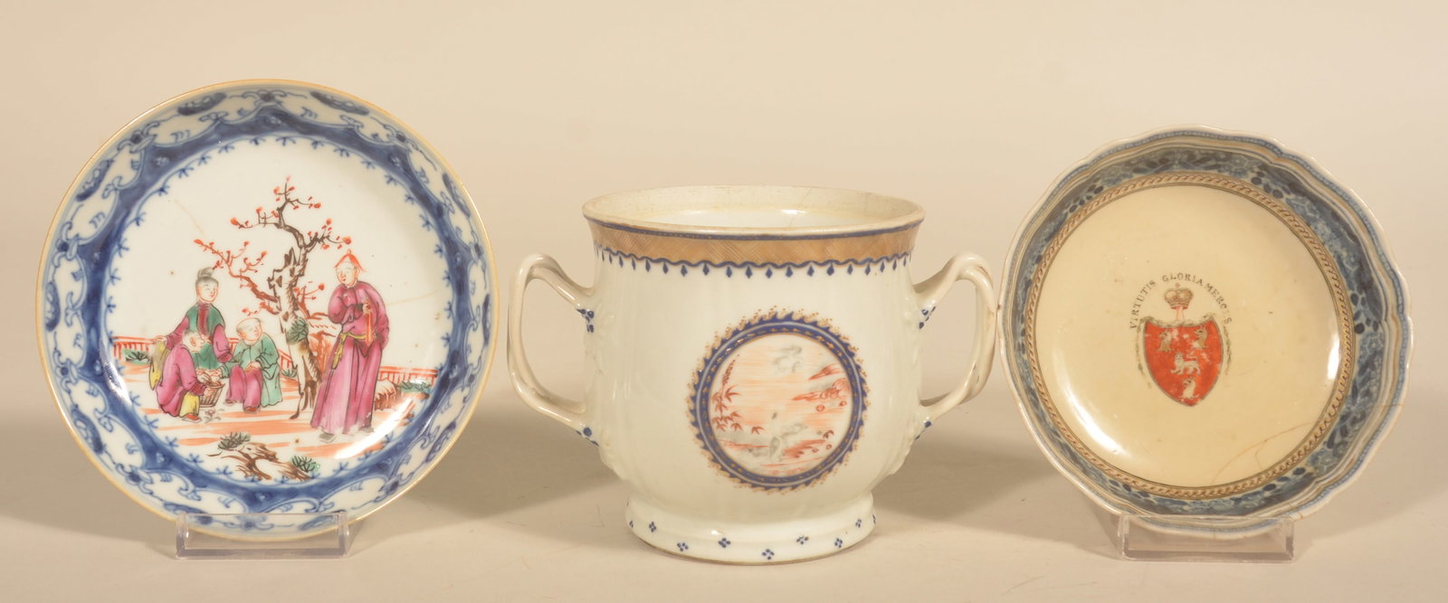 3 Early Pieces of Chinese Export Porcelain (1 of 3)