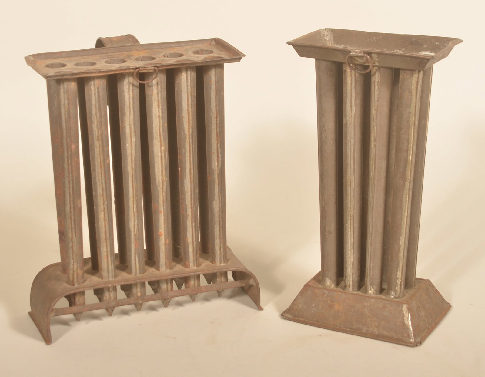 2 Early Pennsylvania Tin Candle Molds (1 of 2)