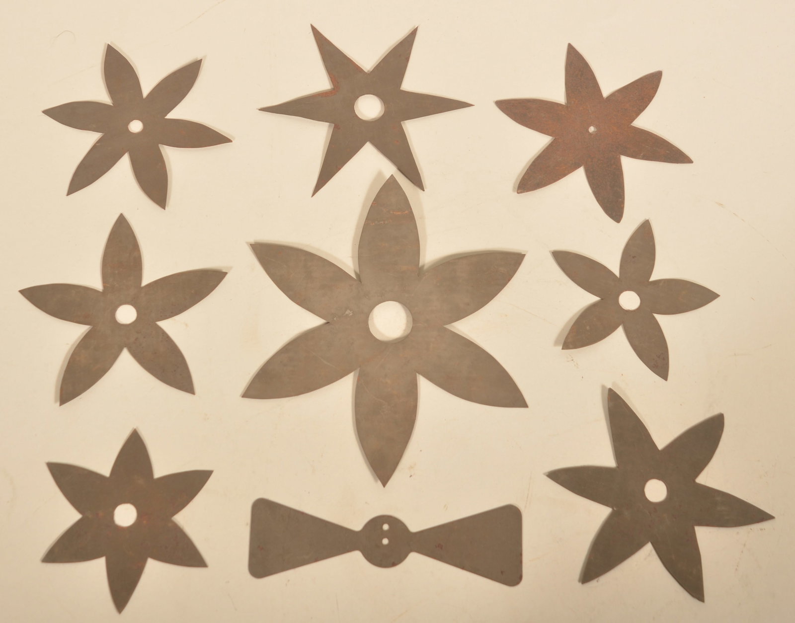 Group 19th C. Pennsylvania Tin Quilt Forms (1 of 2)