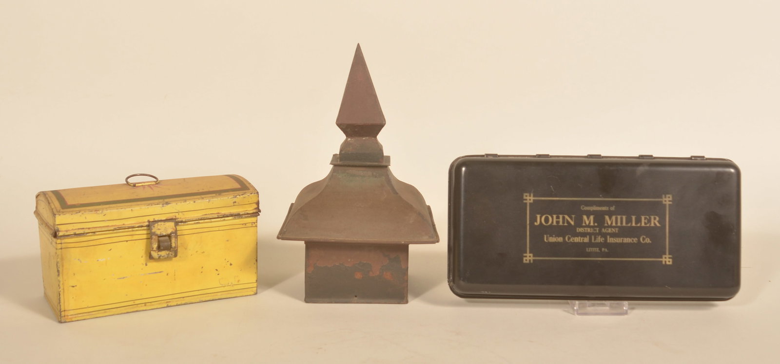 Tole-Painted Document Box & Other Tinware (1 of 3)