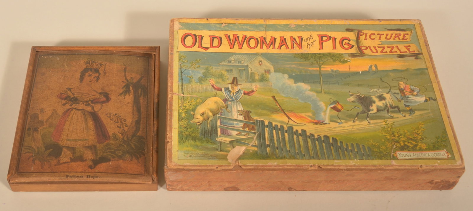 2 Early Lithographed Children's Puzzles (1 of 3)