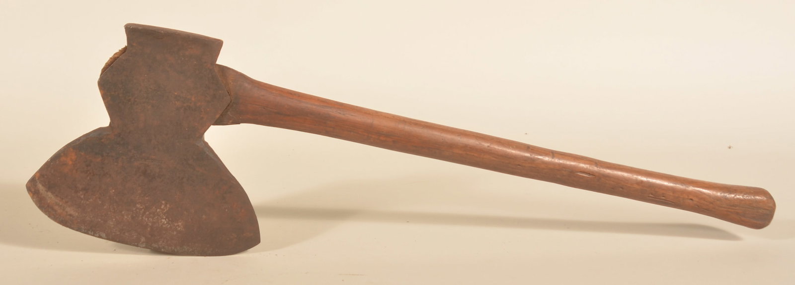 J.B. Stohler Schaefferstown, PA Stamped Broad Axe: John Beamsderfer Stohler (1841-1920) lived and worked in Schaefferstown, Lebanon County, PA as a blacksmith making axes. The axe head stamped on both sides with his name. 29"L