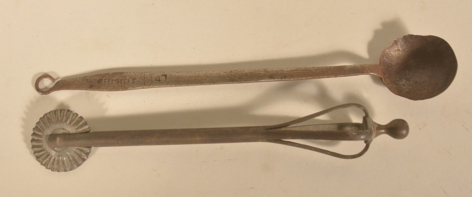 Signed & Dated Tasting Spoon & Unusual Pie Crimper (1 of 4)