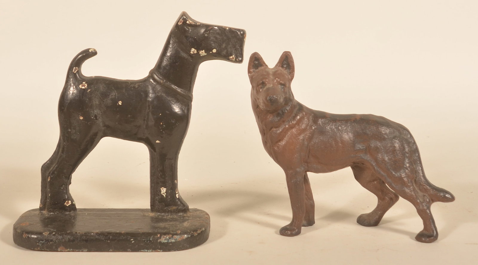 Terrier & German Shepherd Cast Iron Doorstops (1 of 9)