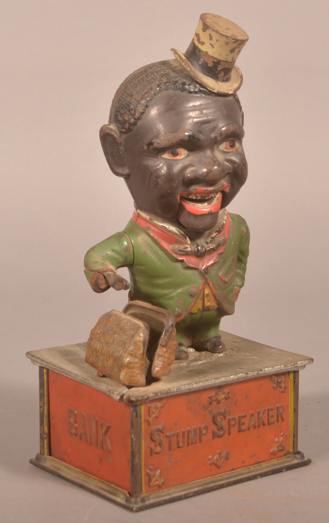 Shepard Hardware Co. Stump Speaker Mechanical Bank (1 of 7)