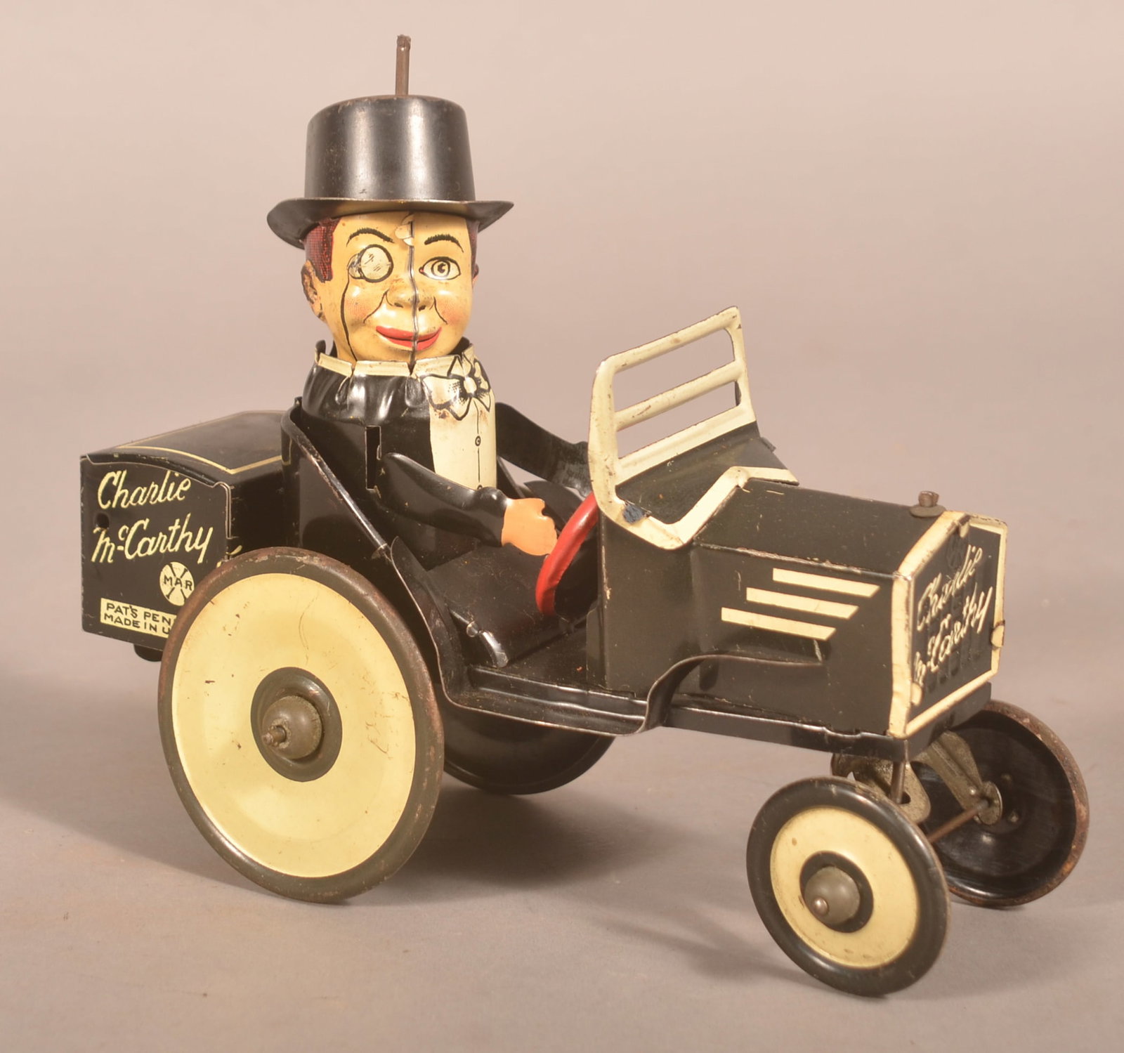 Marx Charlie McCarthy Windup Toy Tin Car (1 of 5)