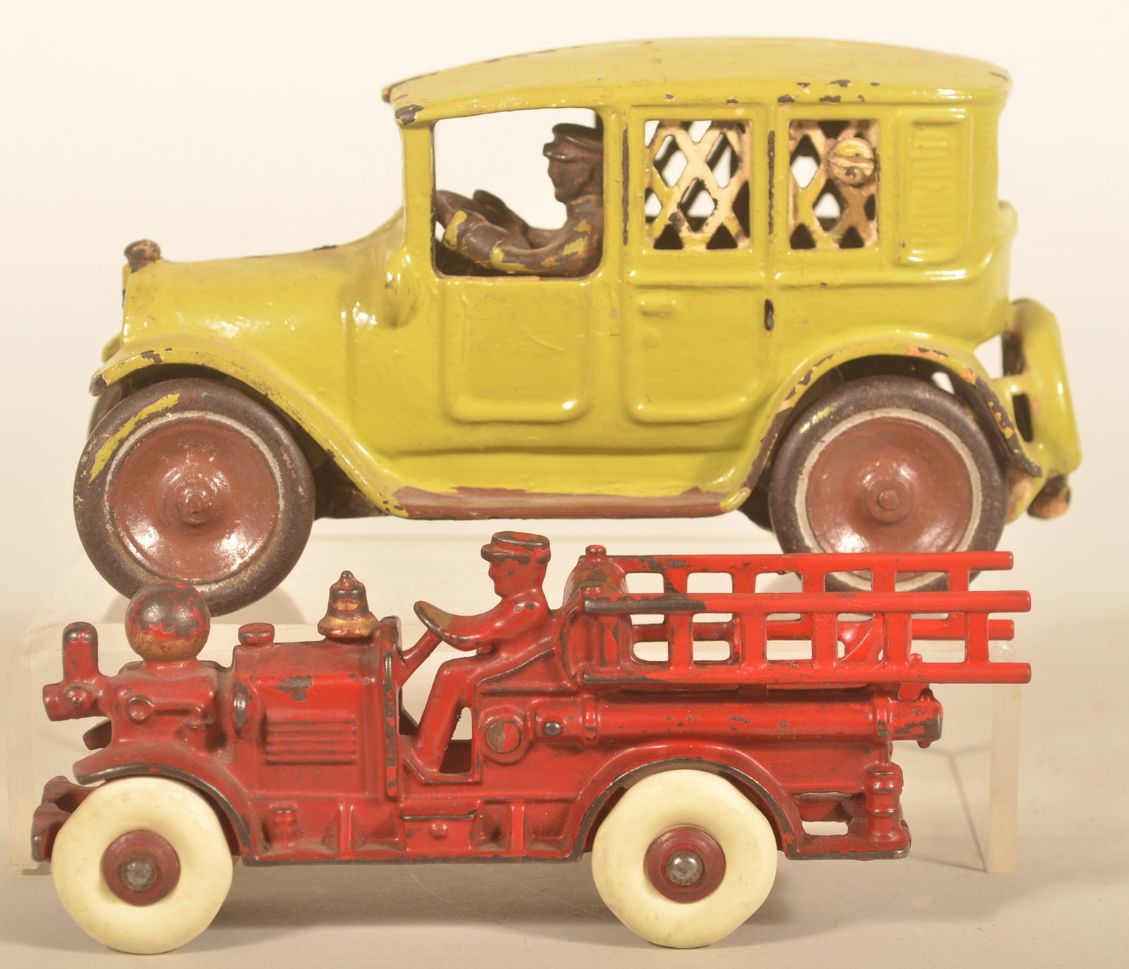 Cast Iron Arcade Sedan & Cast Iron Firetruck (1 of 10)
