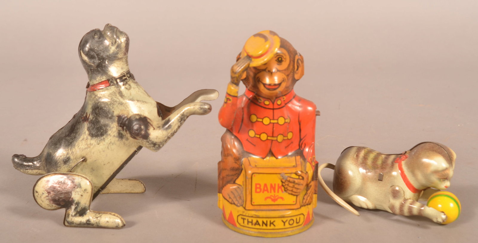 Group of Antique Tin Lithographed Toys (1 of 3)