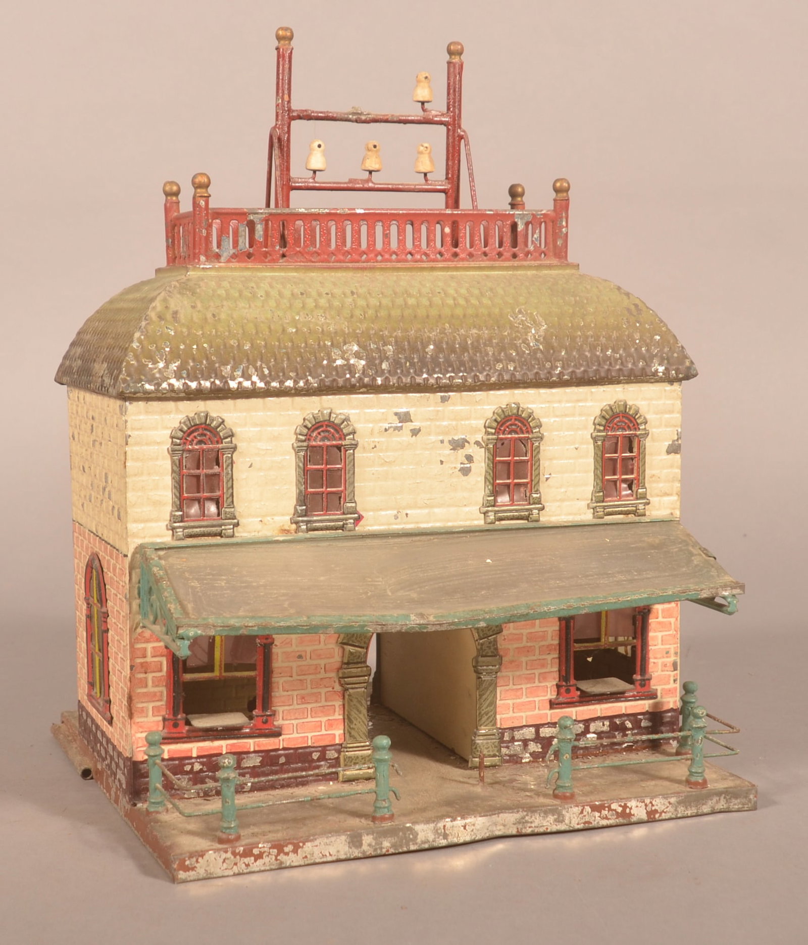 Antique Ives/Bing Pressed Tin Toy Building (1 of 7)