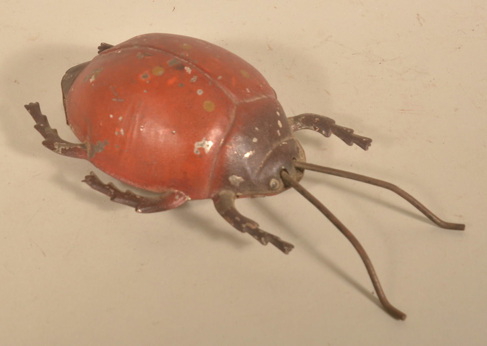 Gunthermann German Clockwork Lady Bug Tin Toy (1 of 4)