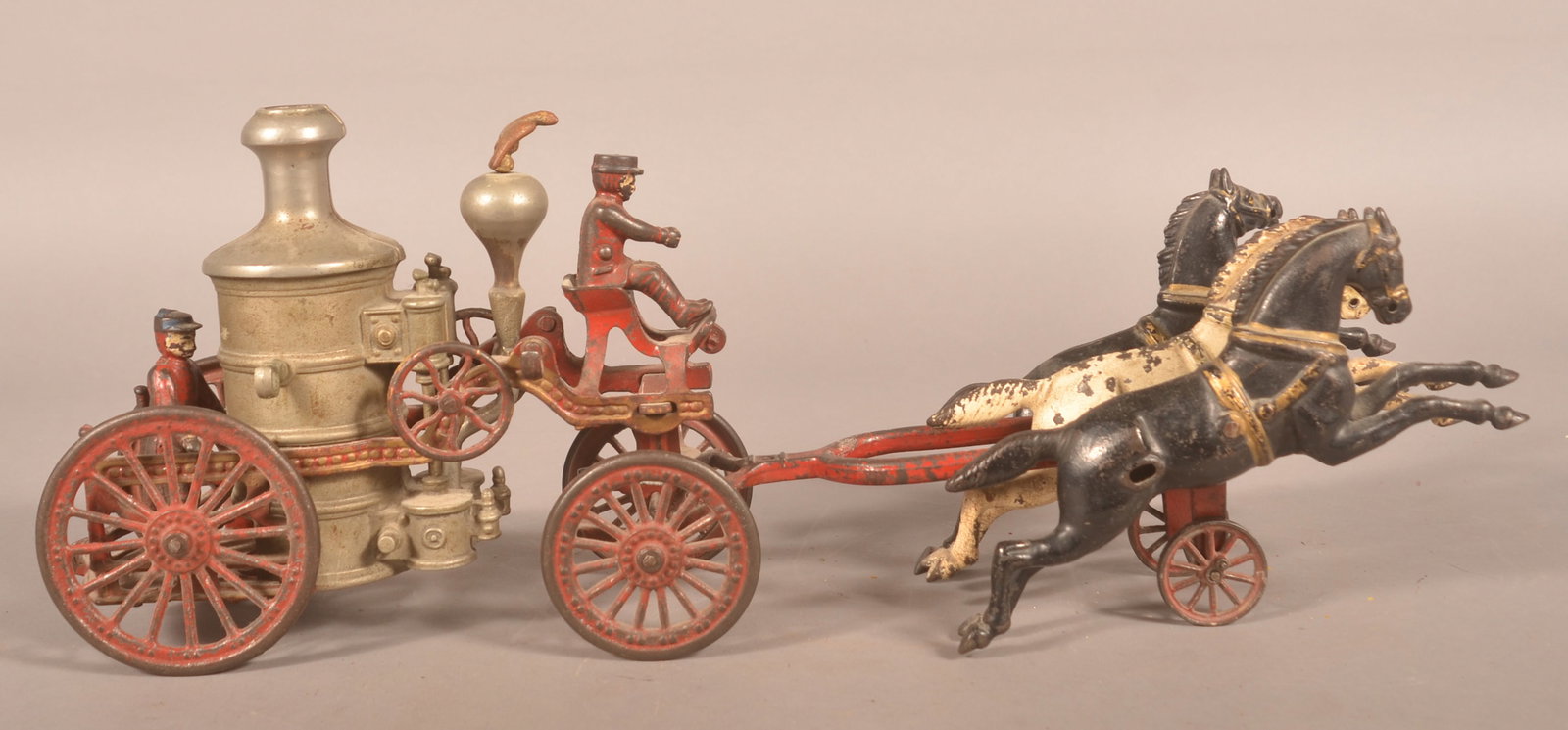 Antique Cast Iron Hubley Fire Engine (1 of 5)