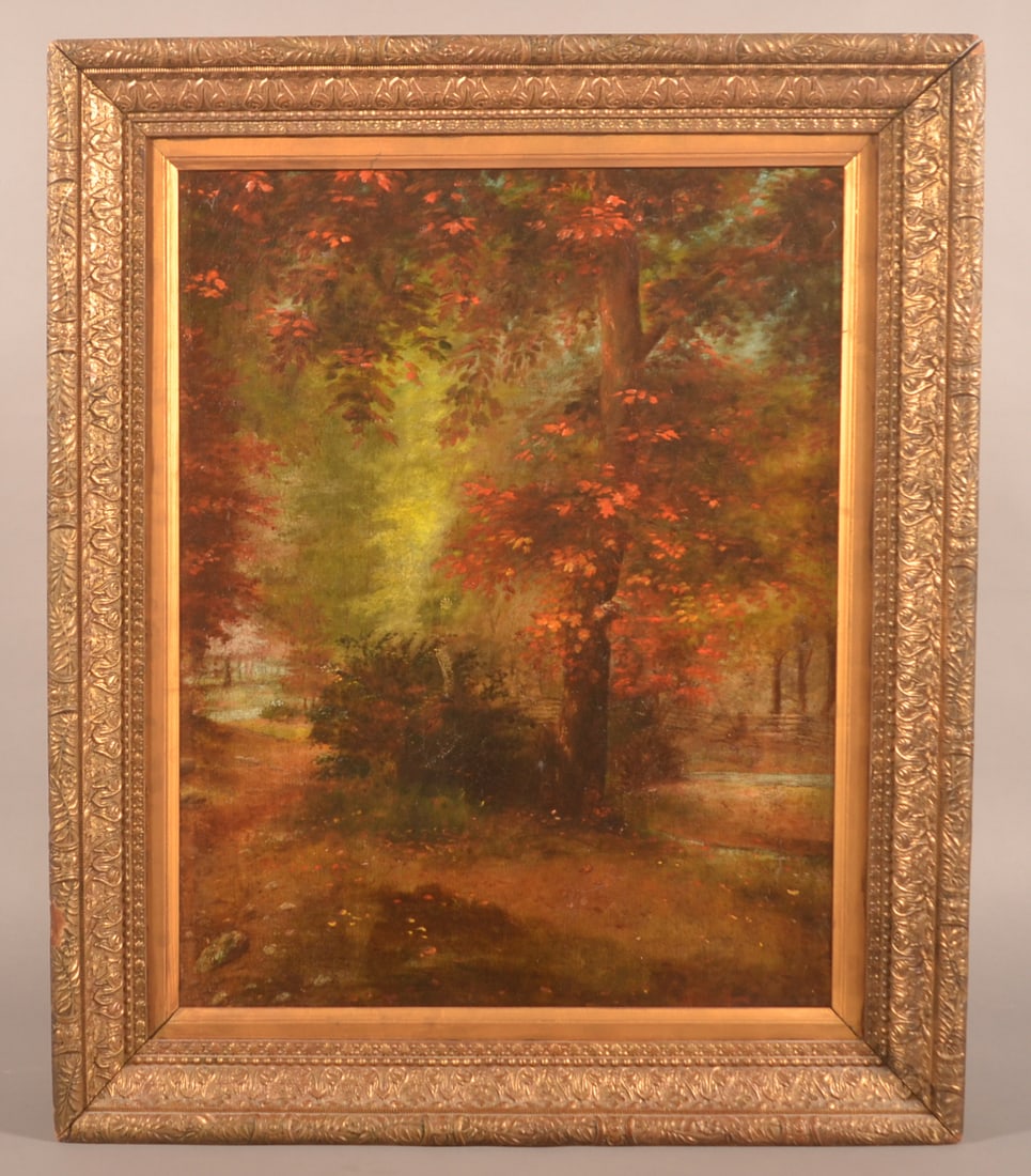 Early 20th C. Signed Landscape Oil on Canvas (1 of 4)