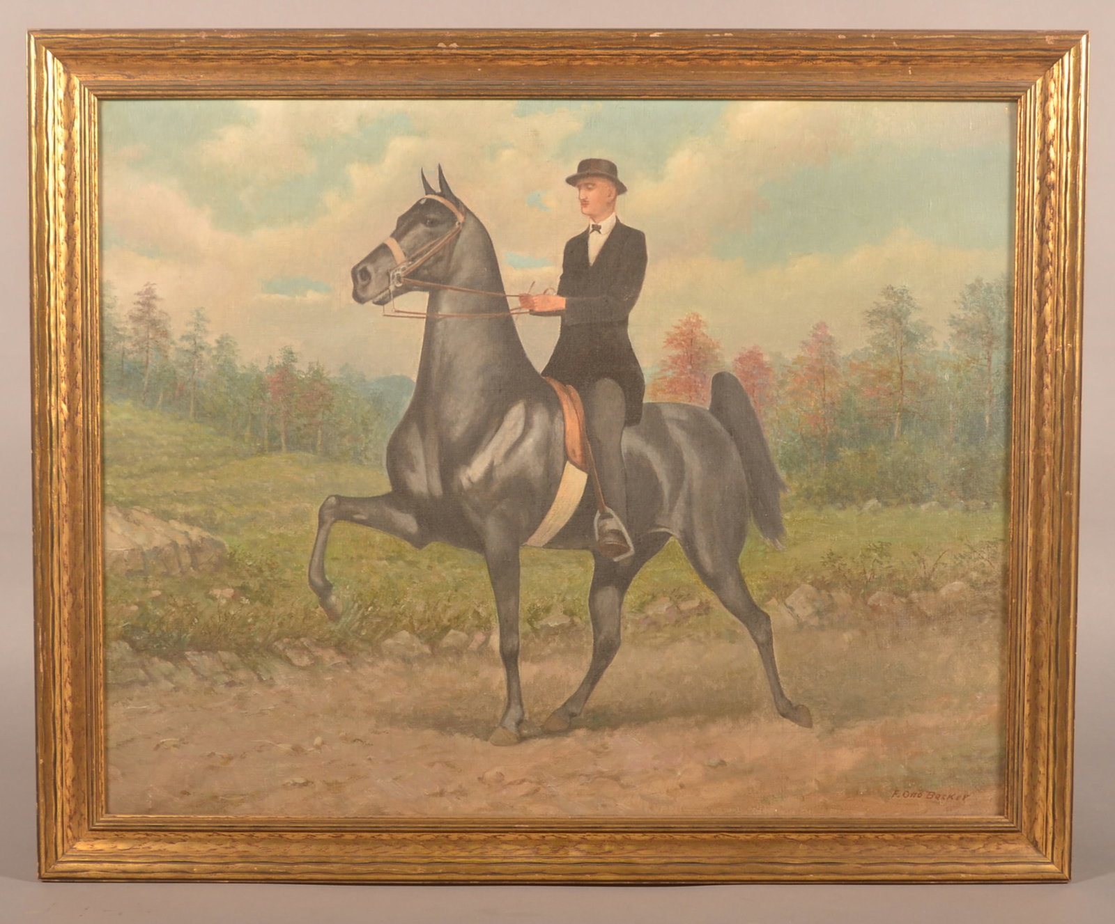 F. Otto Becker German American Oil on Canvas (1 of 4)