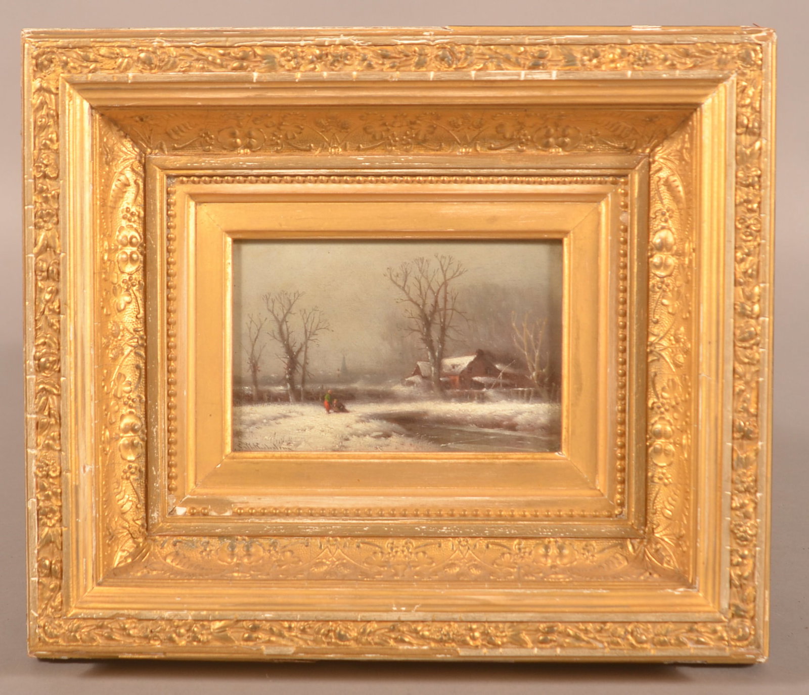 Oil on Board Painting Signed C.W. Nicholson (1 of 4)