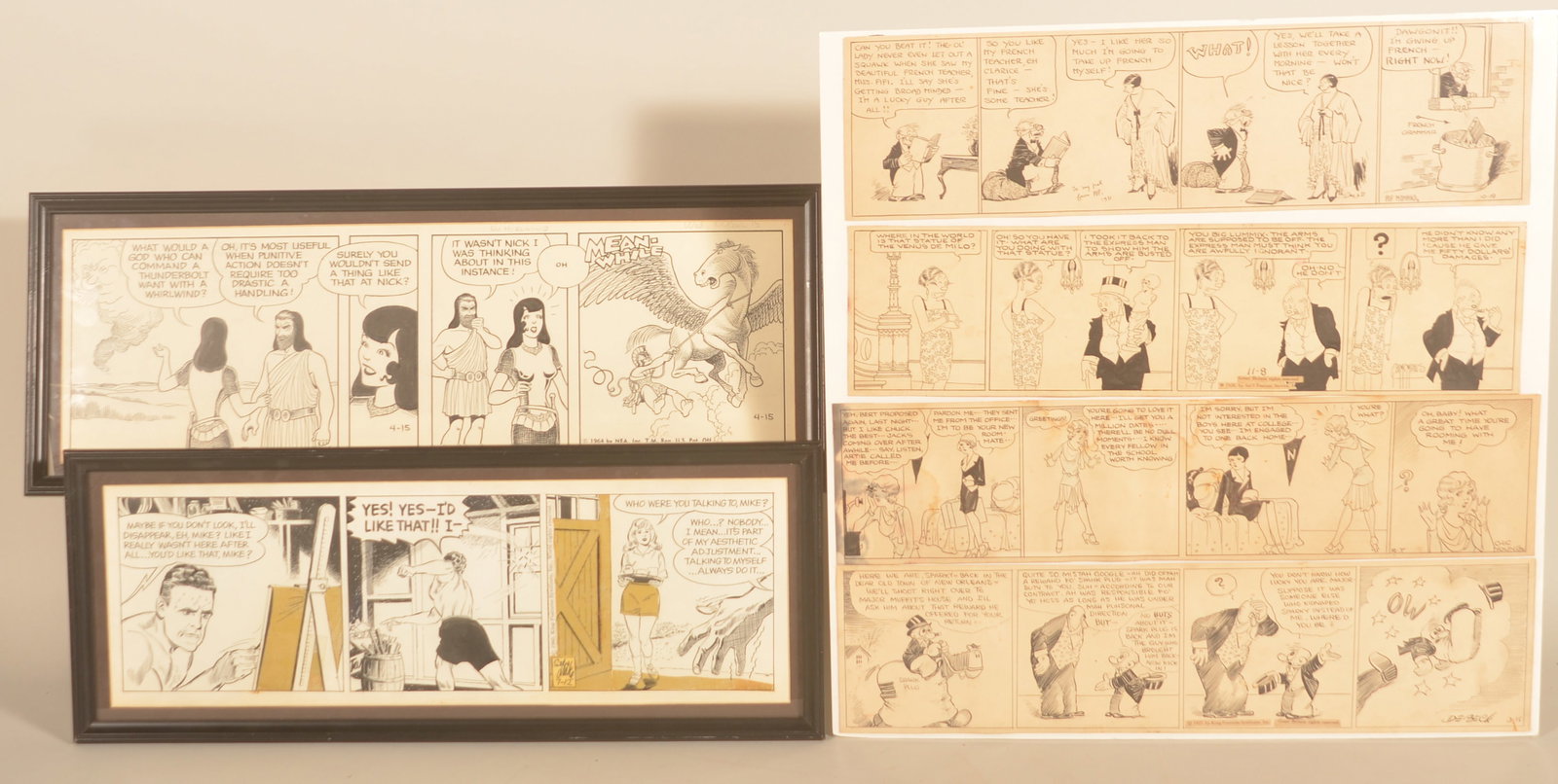 Vintage Original Comic Strip Art Incl. Stan Drake (1 of 6)