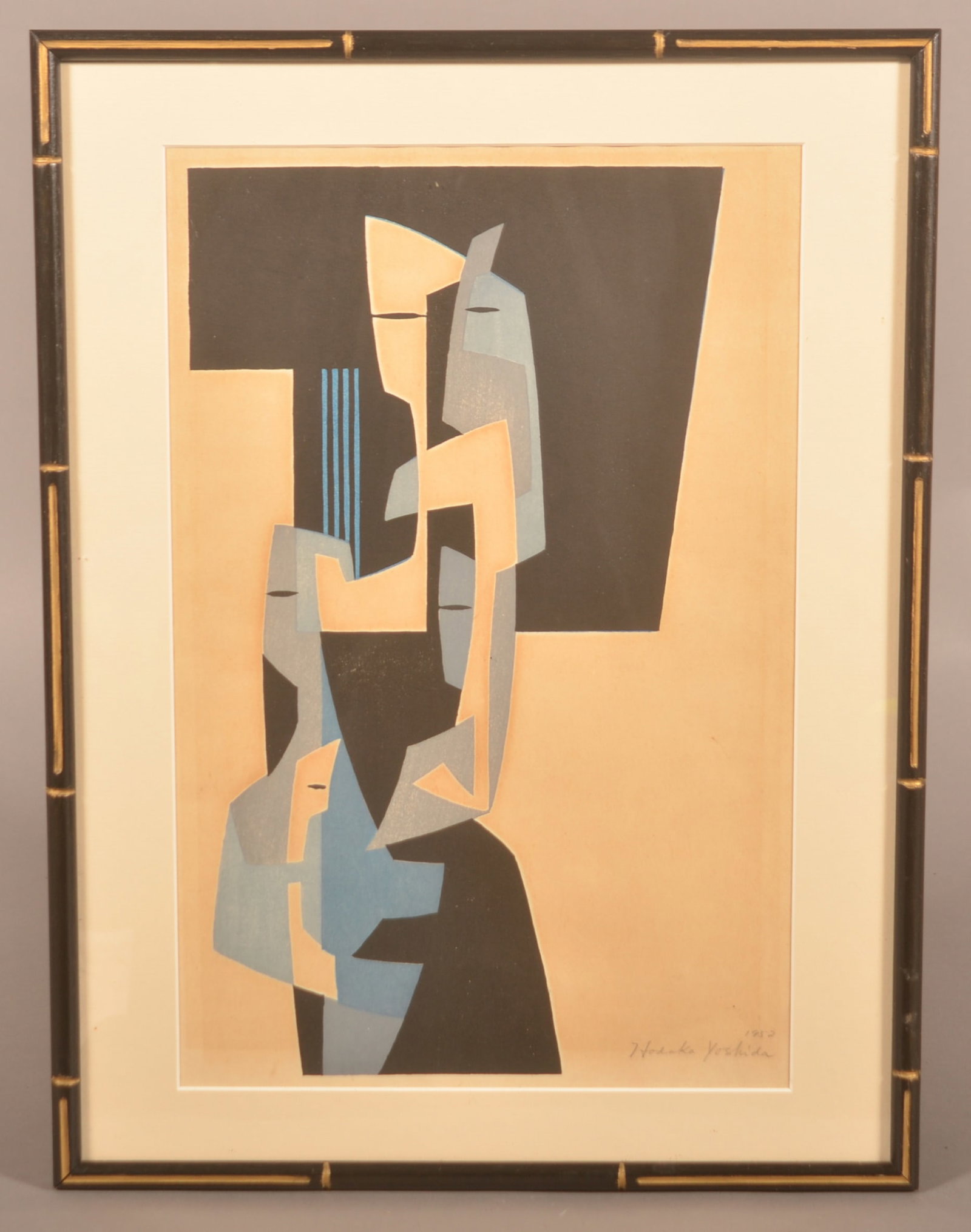 Hodaka Yoshide Japanese Woodblock Signed & Dated (1 of 3)