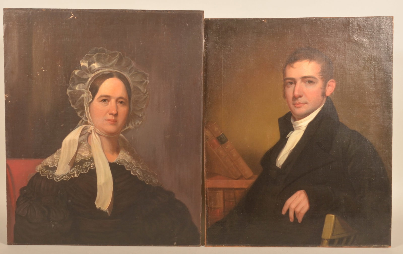 Lancaster Oil Portraits Nathaniel Ellmaker & Wife (1 of 10)
