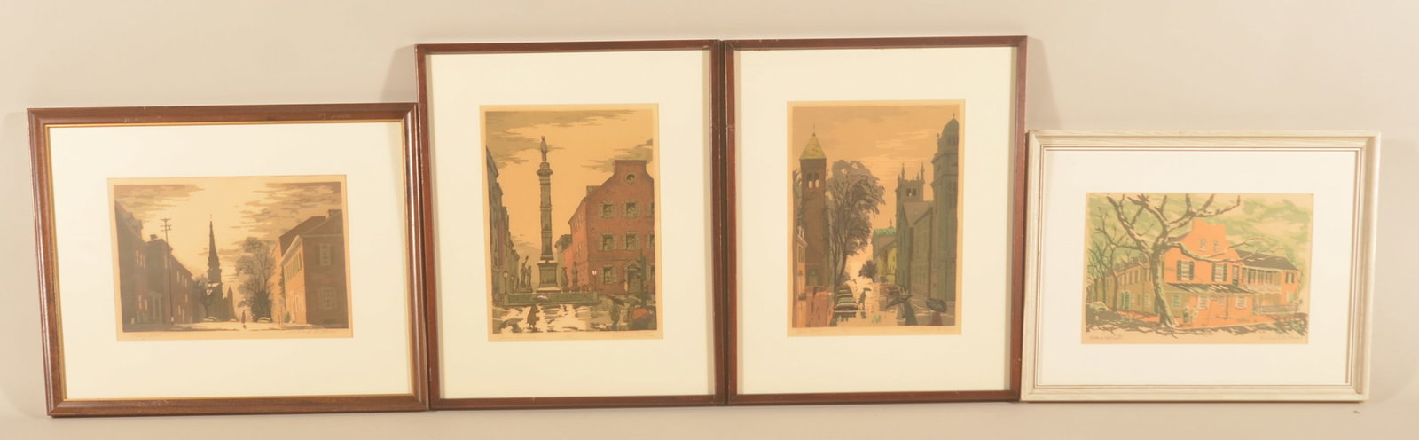 4 Signed Richard Hess, Lanc., PA Woodblock Prints (1 of 7)