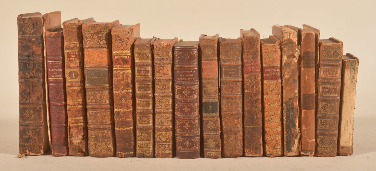 Nice Selection of 18th/19th C. Leatherbound Books (1 of 8)