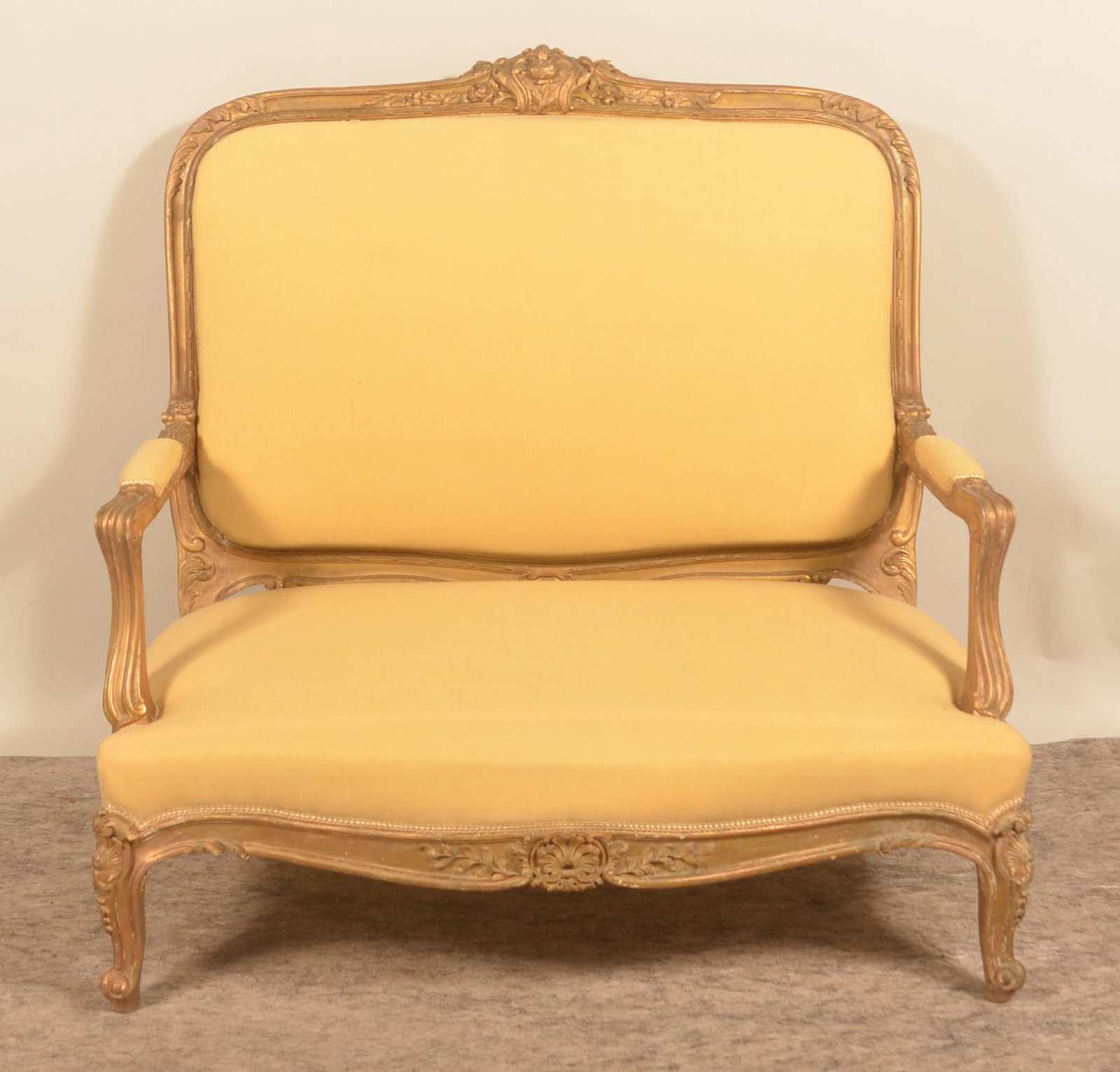 Pair French Louis XV-Style Fauteuils and Settees (1 of 8)