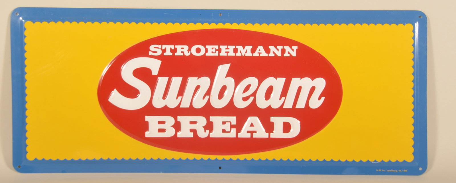 Stroehmann Sunbeam Bread Self-Framed Tin Sign (1 of 4)