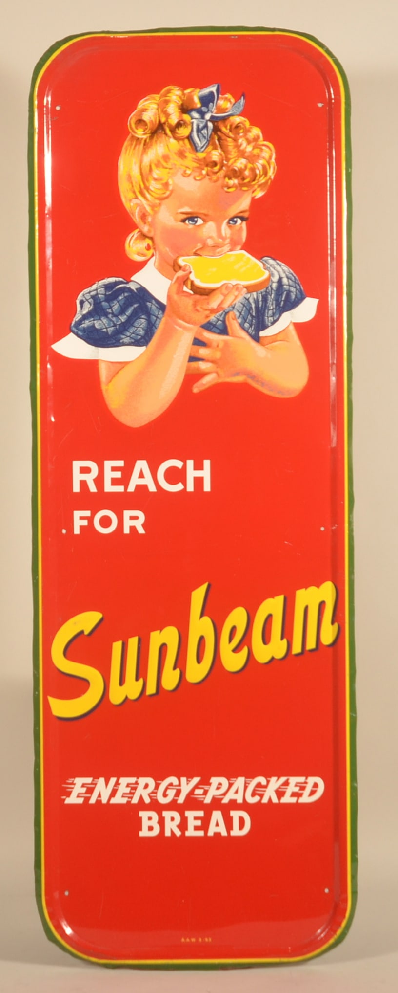 Sunbeam Bread Vertical Self-Framed SST Sign (1 of 4)