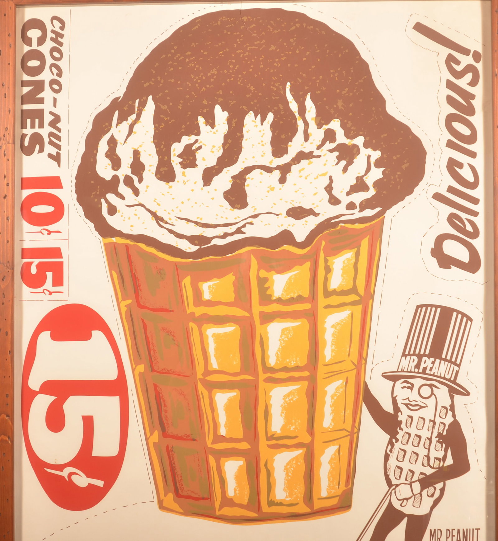 Large Planters Peanut Choco-Nut Cones Poster - 2