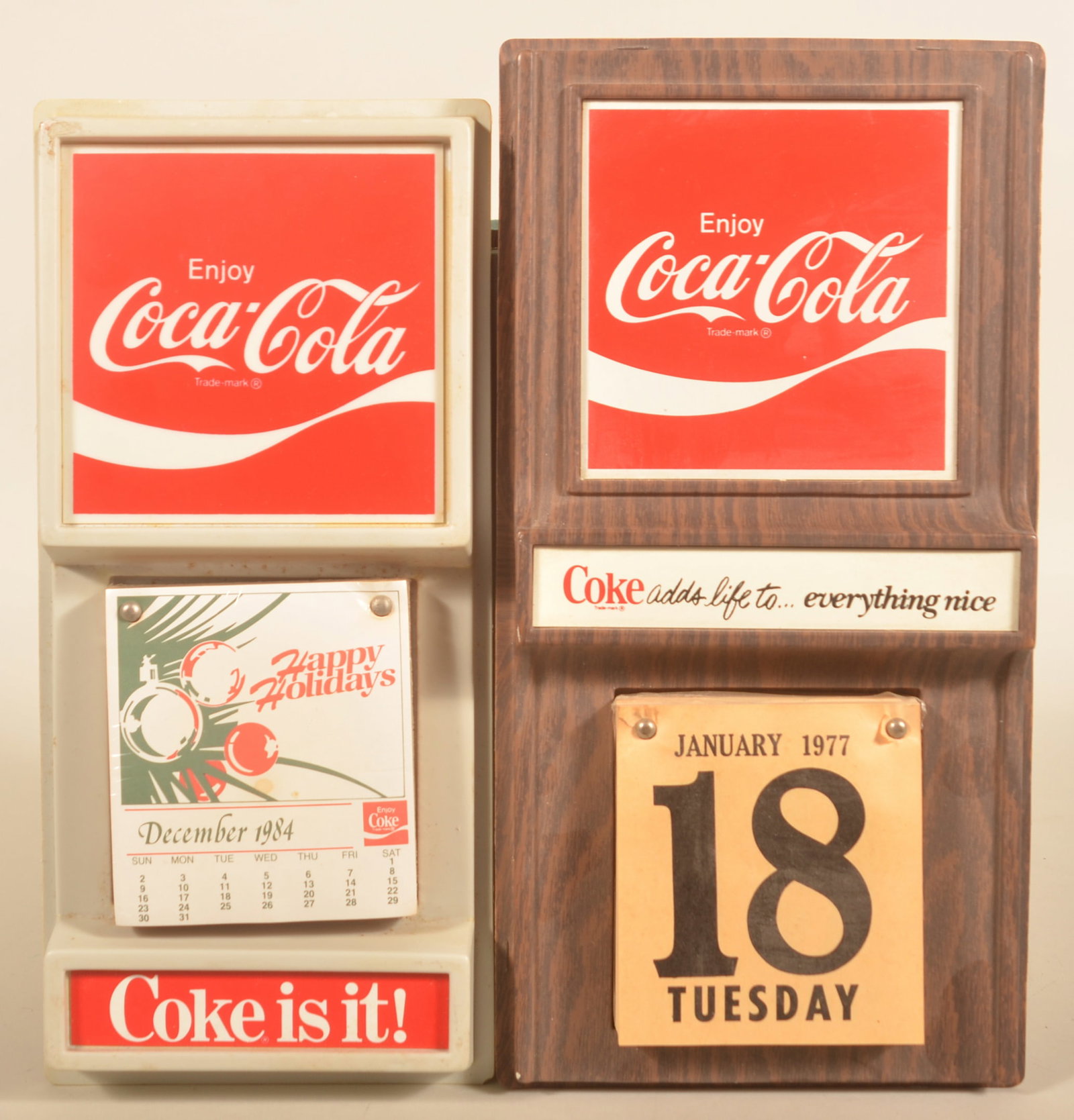 1977 & 1985 Coca-Cola Calendars (1 of 4)