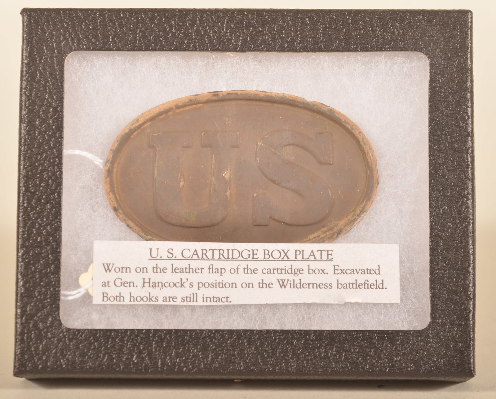 Battle of Wilderness Dug US Cartridge Box Plate (1 of 4)