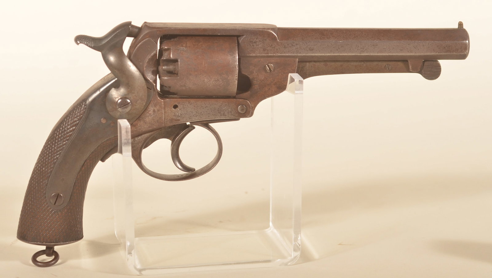 Rare Kerr's Patent Confederate Civil War Pistol: Serial number 9853. The assembly number 368 is found inside the trigger guard and on the front of the cylinder and are matching. The London Armoury Company Kerr?s Patent Revolver is one of the most di