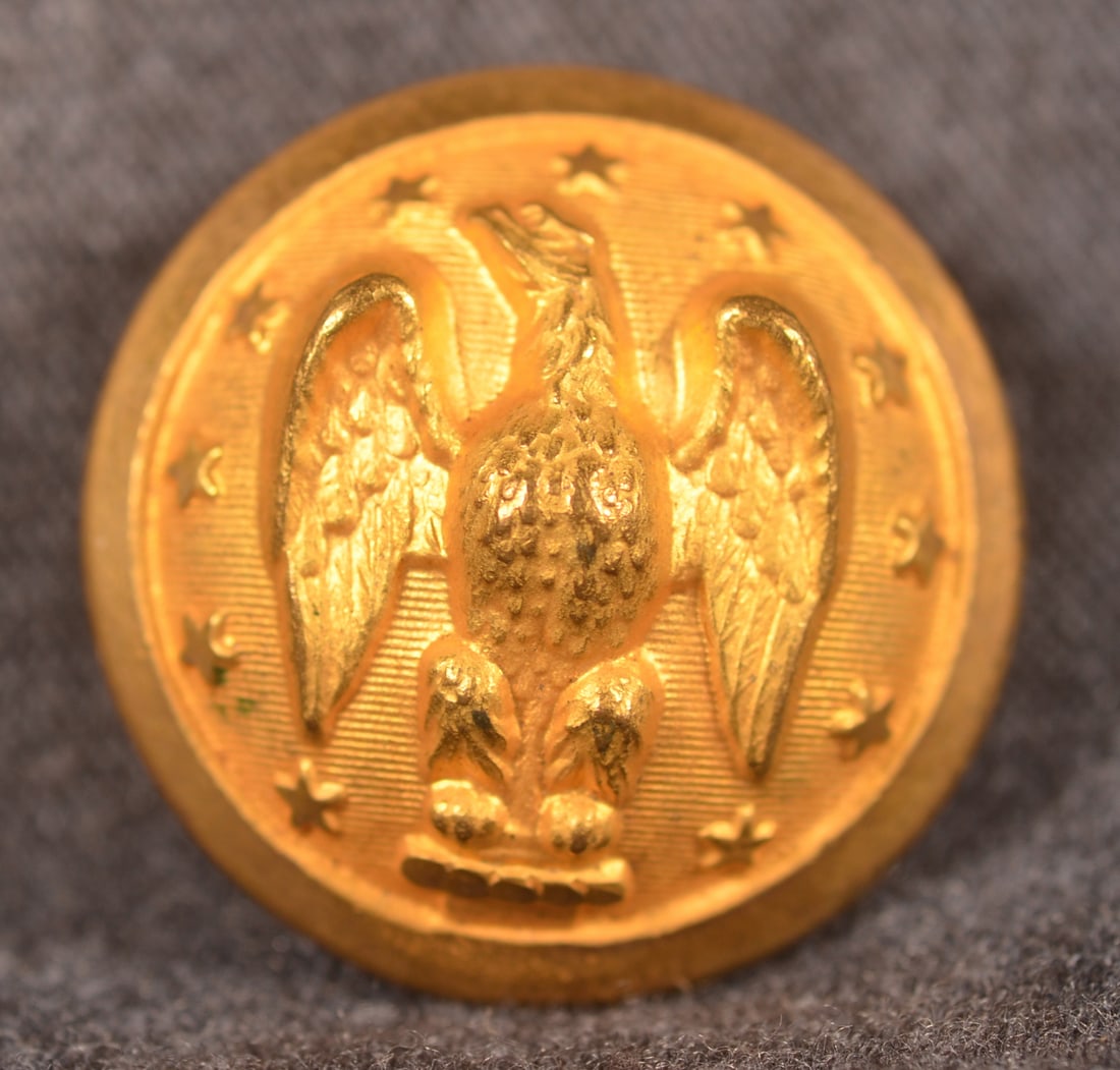 Excellent Non-Dug Confederate Staff Officer Button (1 of 3)