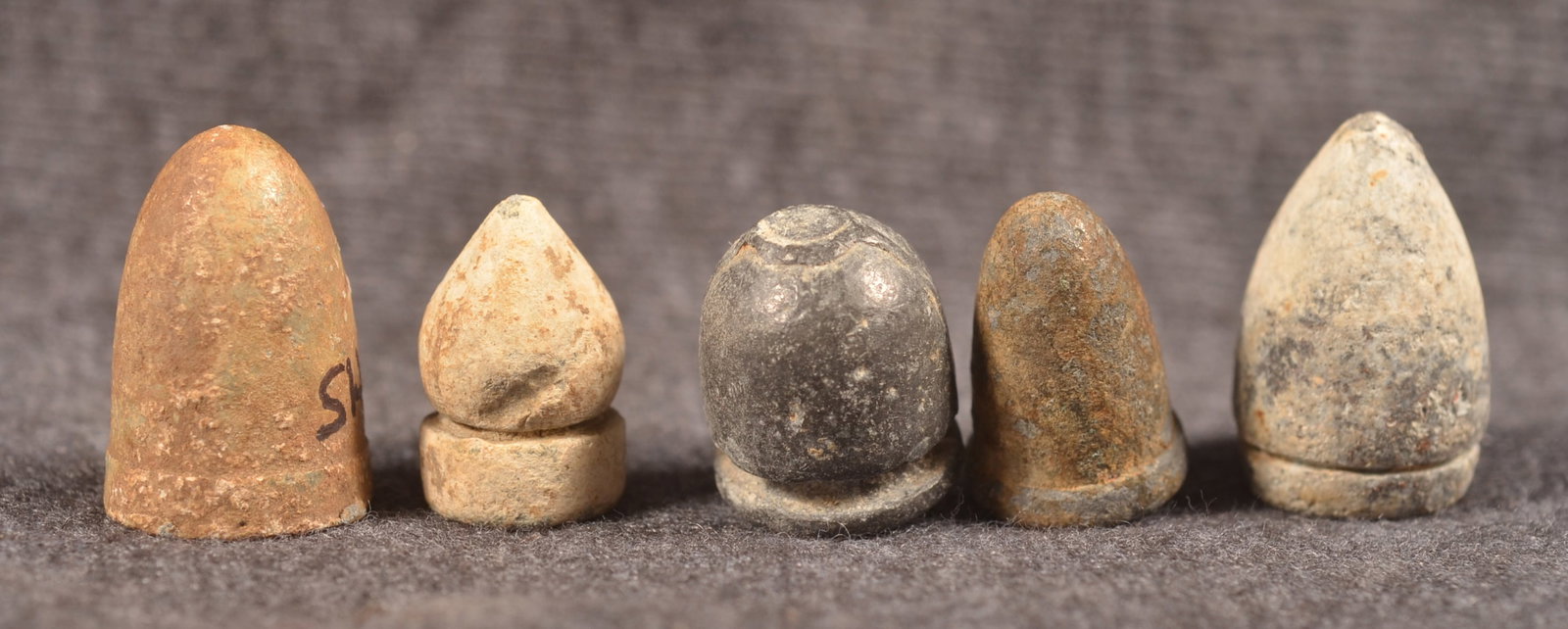 Group Union/Confederate Revolver Bullets (1 of 2)