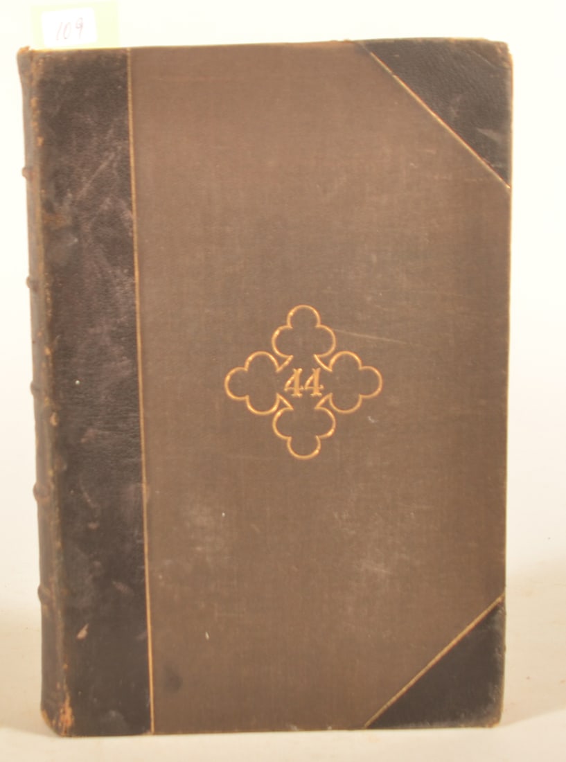 Civil War 44th Massachusetts Regimental & Ephemera: "Record of the Service of the 44th Massachusetts Volunteer Militia in North Carolina August 1862 to June 18th 1863". Signed in ink on inside cover by Noah W. Brooks Company E. Published in 1887. There