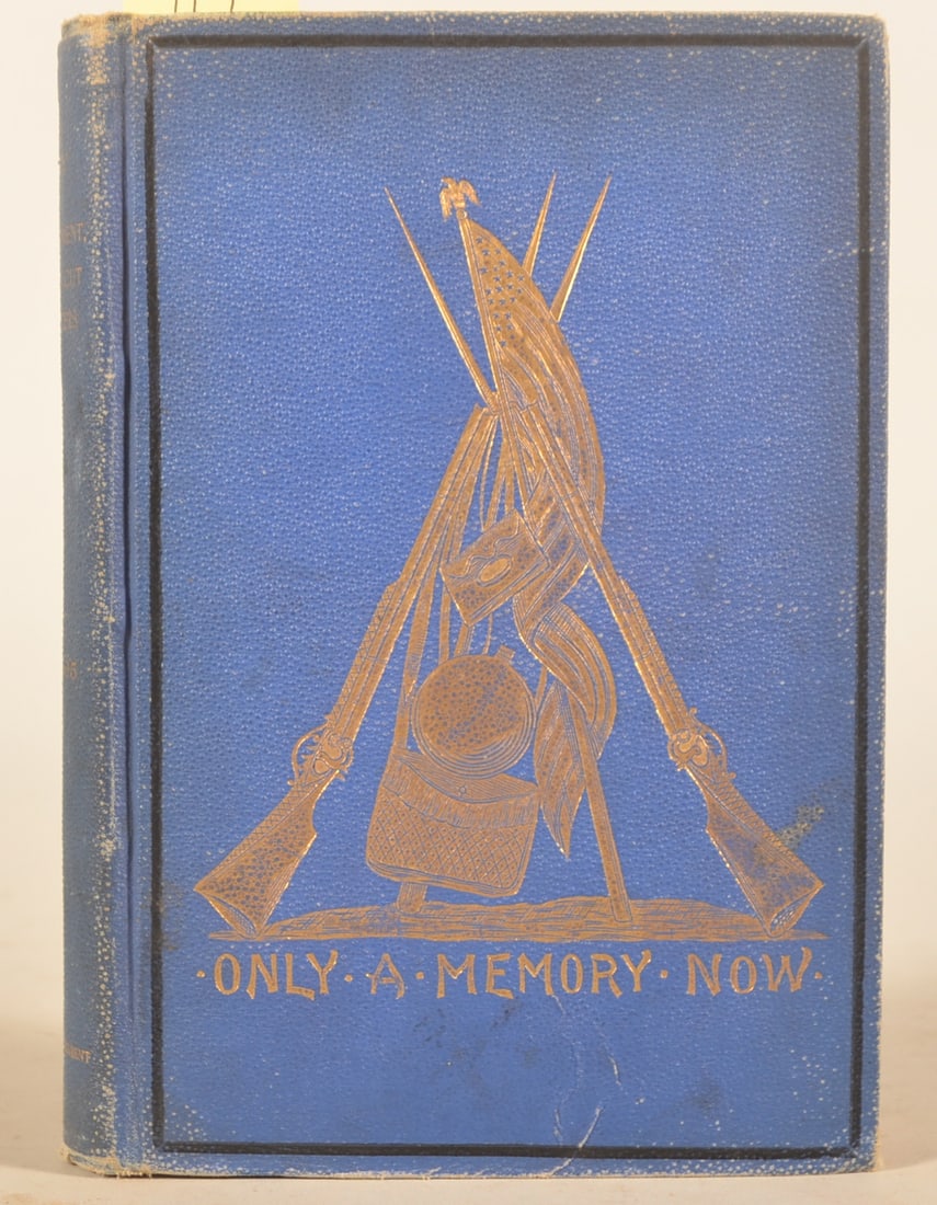 Only A Memory Now 21st Connecticut Regimental: Book published in1900 and written by members of the regiment. 448 pps plus regimental roster. 8 1/2"H x 6"W