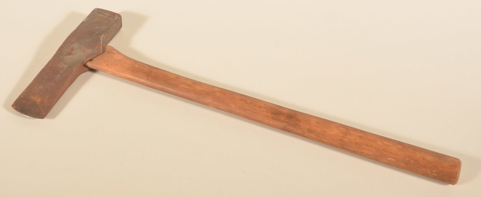 Signed M.W. Anthony Post Hole Axe: Pennsylvania post hole axe stamped on the butt end. 23"L