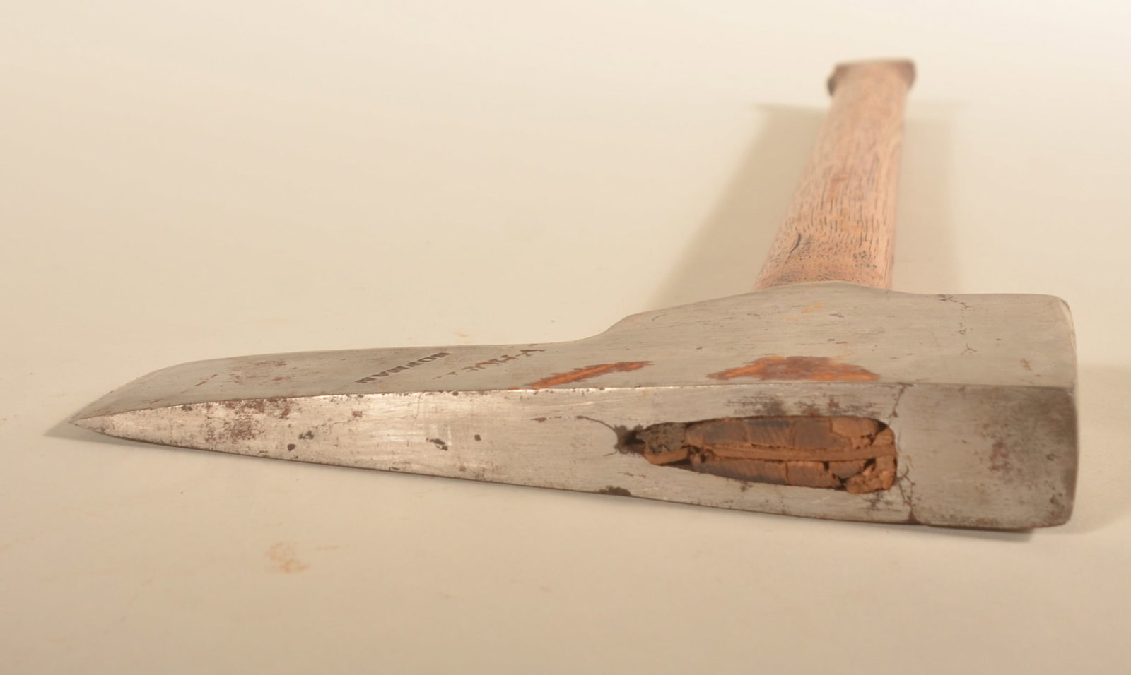 Great V. Hofman Signed Post Hole Axe - 3