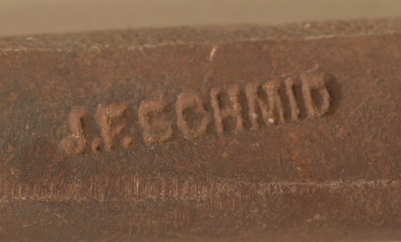 19th C. Signed J.F. Schmid Bolt Header - 2