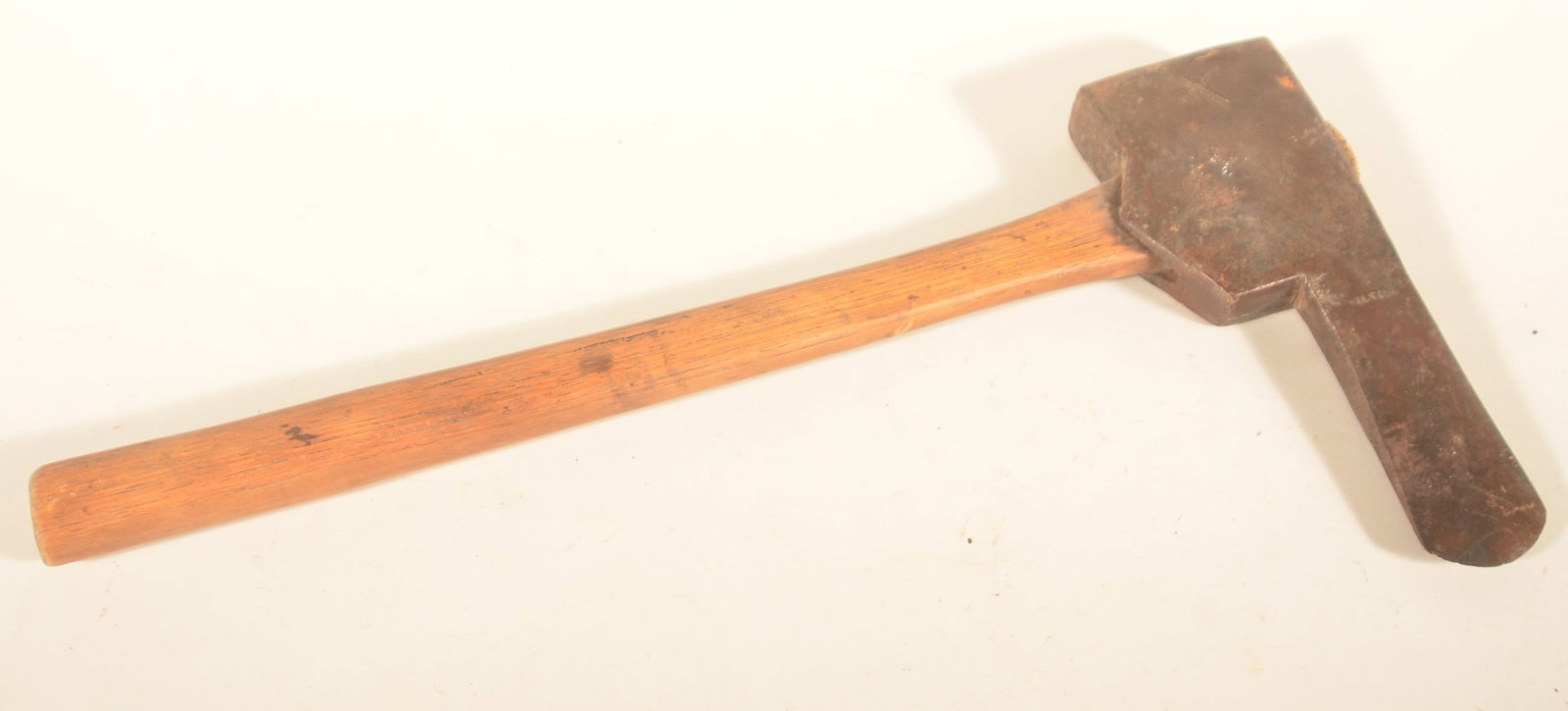 C. Silvius Signed Post Hole Axe: Conrad Silvius (1812-1874), blacksmith working in Lancaster City in the early to mid-19th century. Signed a whopping four times! Three times on one side including two that are crossed. One time on