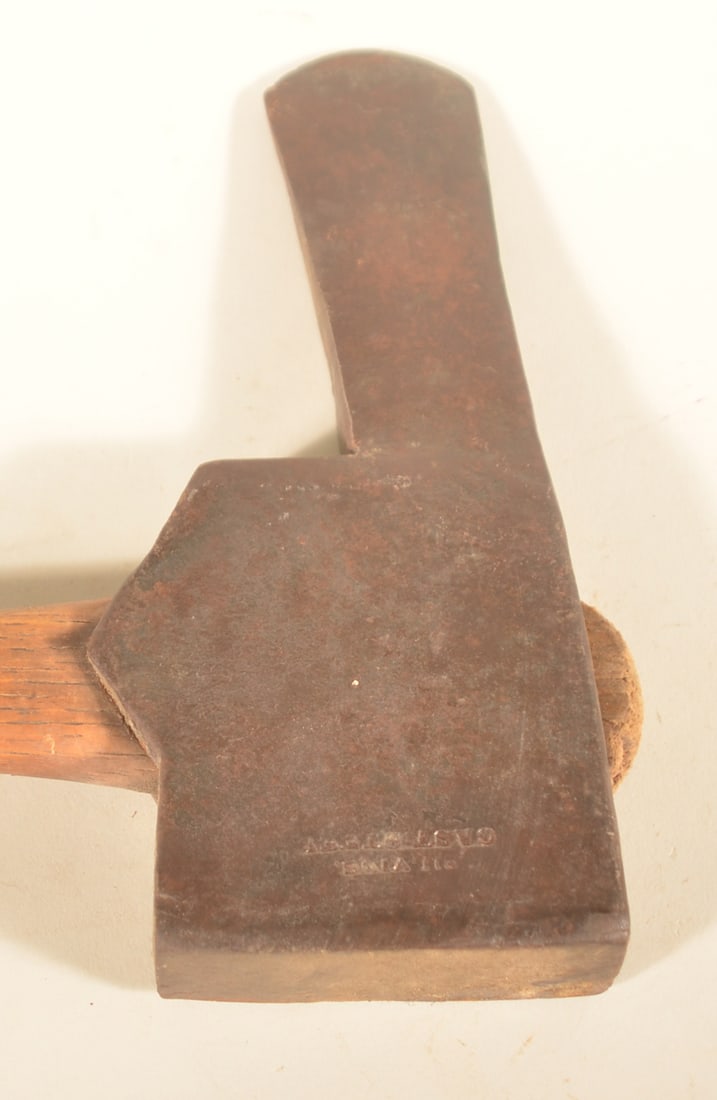 C. Silvius Signed Post Hole Axe - 4